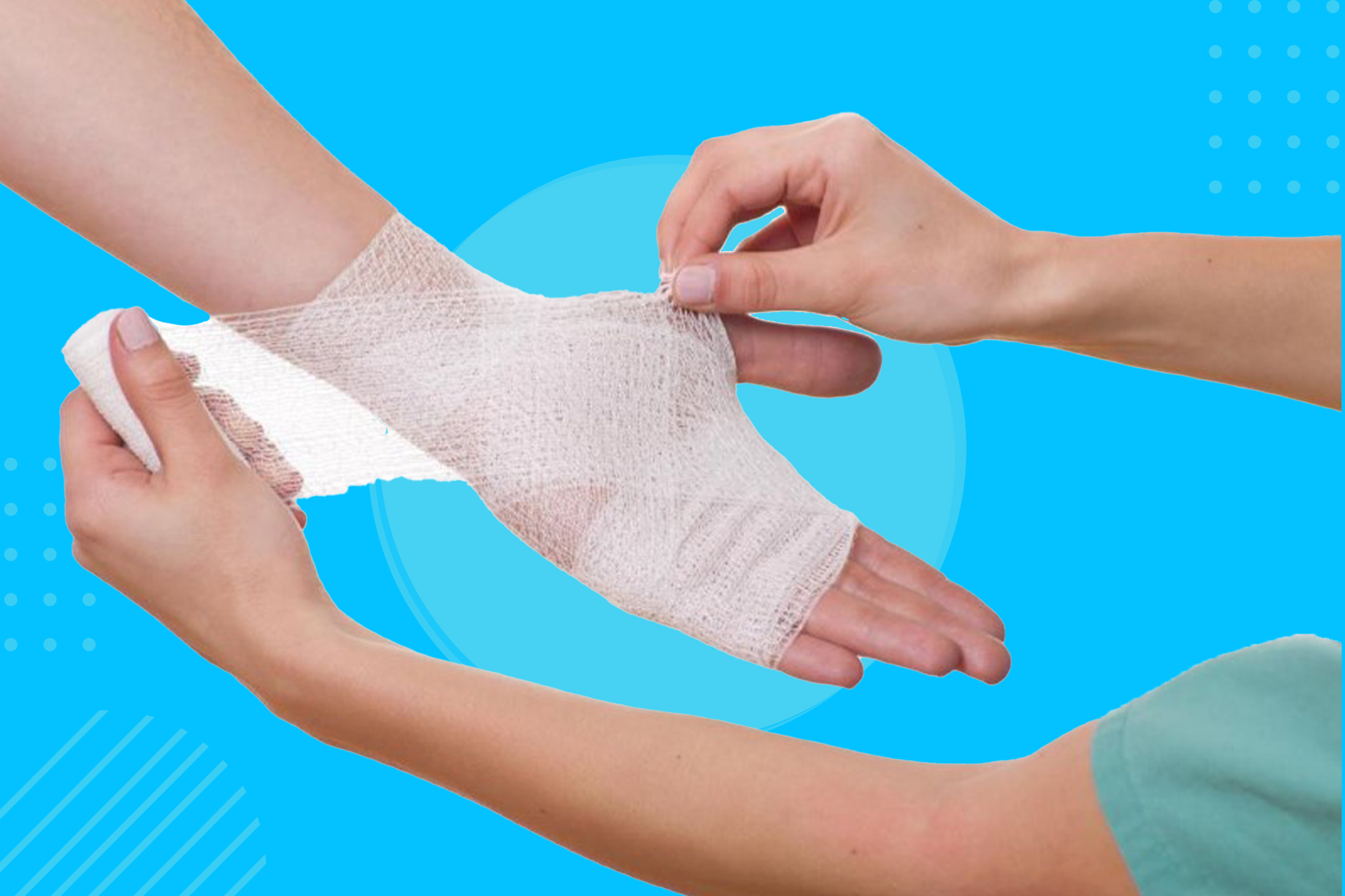 تغيير الجروح من الدرجة الثانية