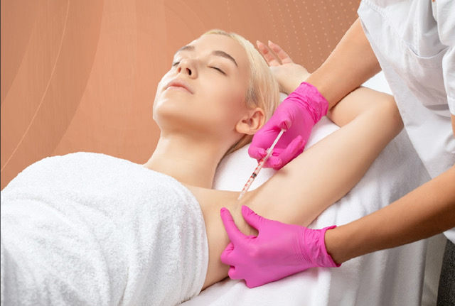 صورة عرض 💉 بوتكس لعلاج فرط التعرق لمنطقة من اختيارك (الأندرآرم – الكفين – القدمين) للسيدات فقط