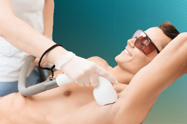 جلسة ليزر جسم كامل بدون البطن و الظهر رجالي