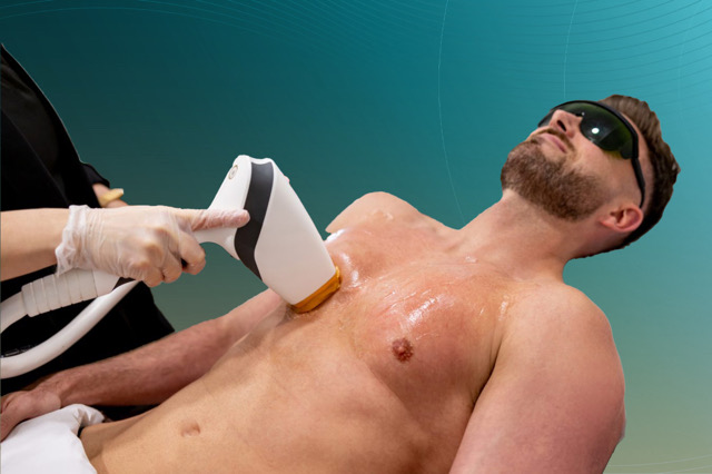 ٦ جلسات ليزر كامل الجسم رجالي